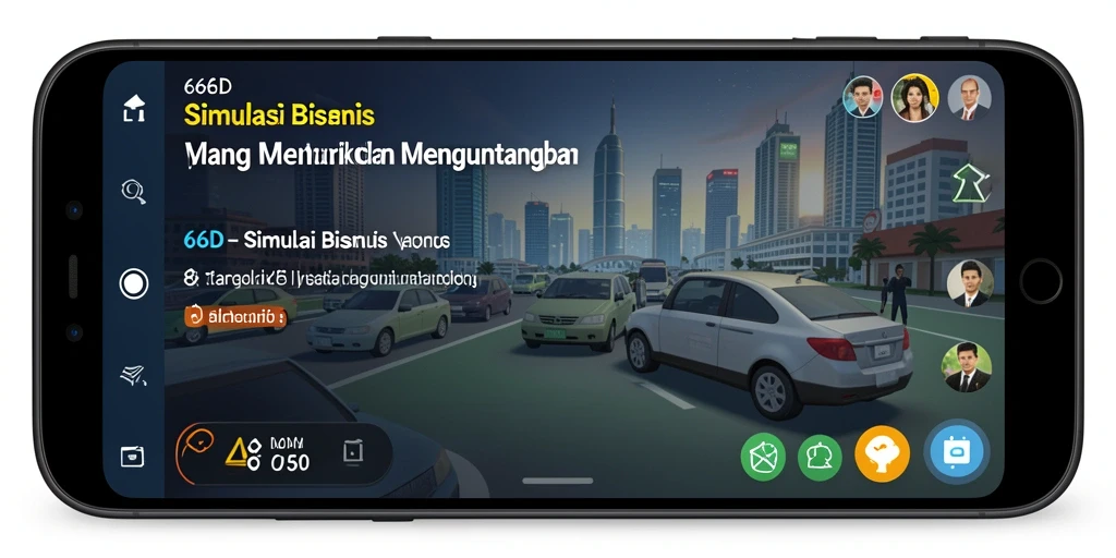 Tampilan visual menarik dari gameplay Tycoon di 66D.