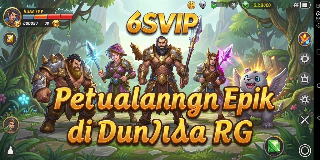 Tampilan gameplay mendebarkan di dunia RPG 6SVIP.
