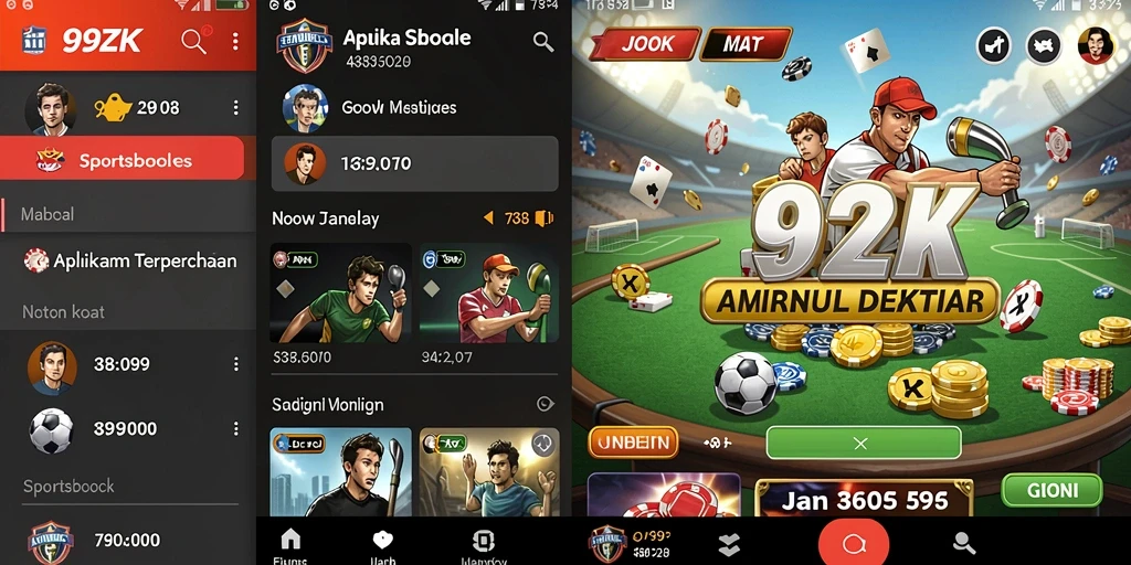 Screenshot dari gameplay Sportsbook 99ZK yang menampilkan taruhan langsung.
