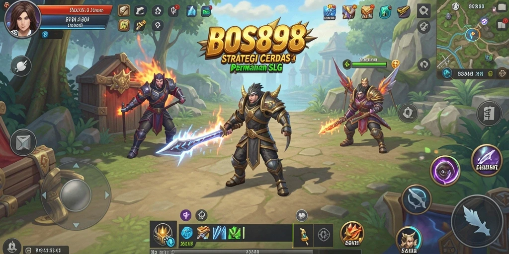 Tampilan gameplay yang seru dan menantang dalam BOS898.
