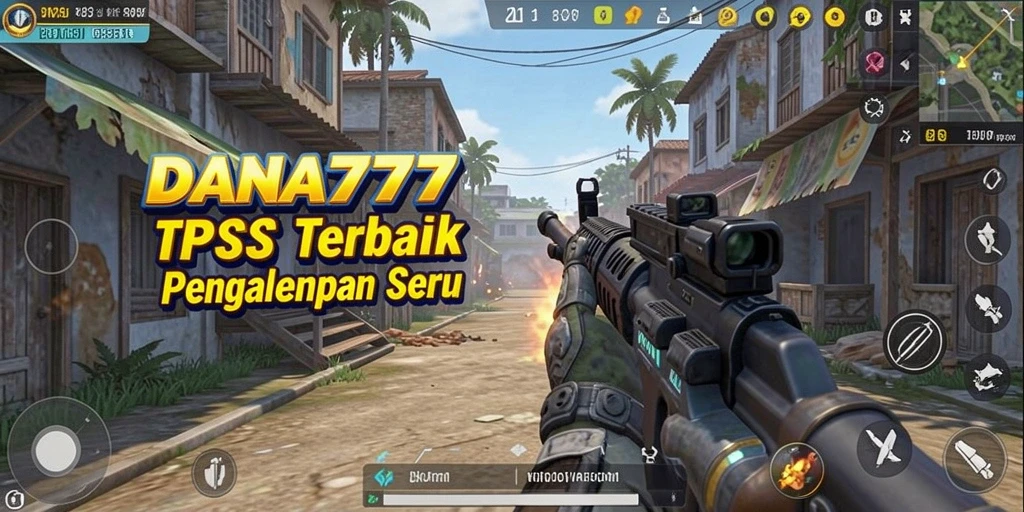 Tampilan gameplay DANA777 menampilkan aksi seru dalam mode TPS.