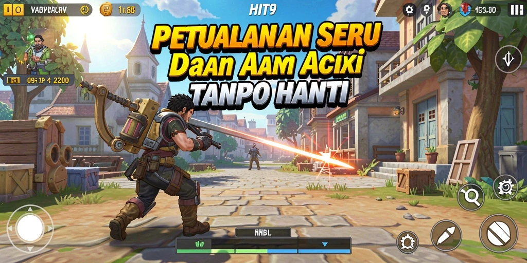 Tangkapan layar gameplay HIT9 menampilkan pertempuran seru yang mendebarkan.