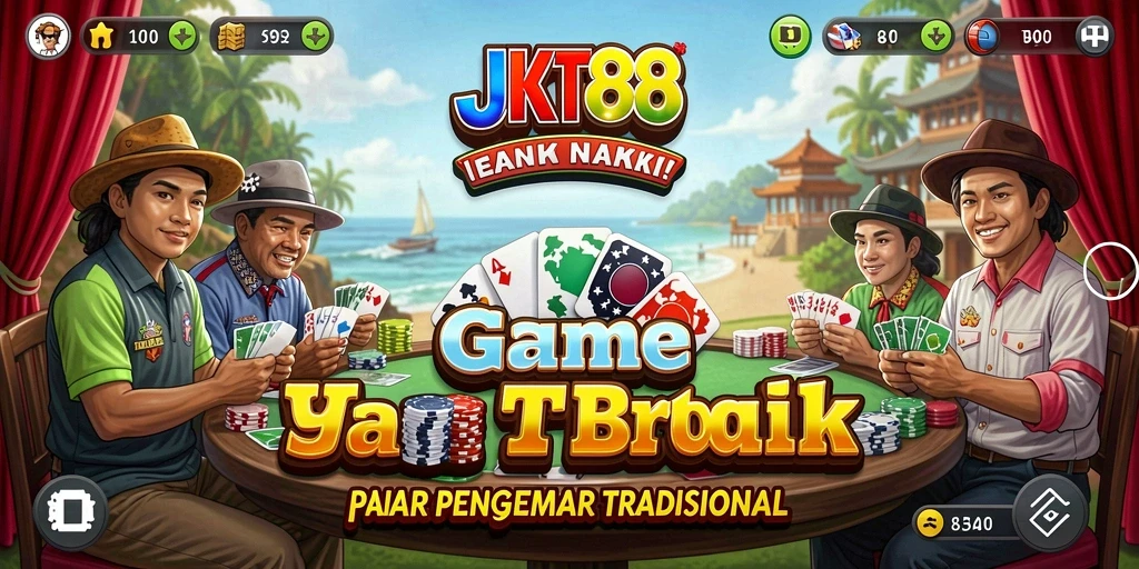 Tampilan gameplay Gaple yang menarik di JKT88.
