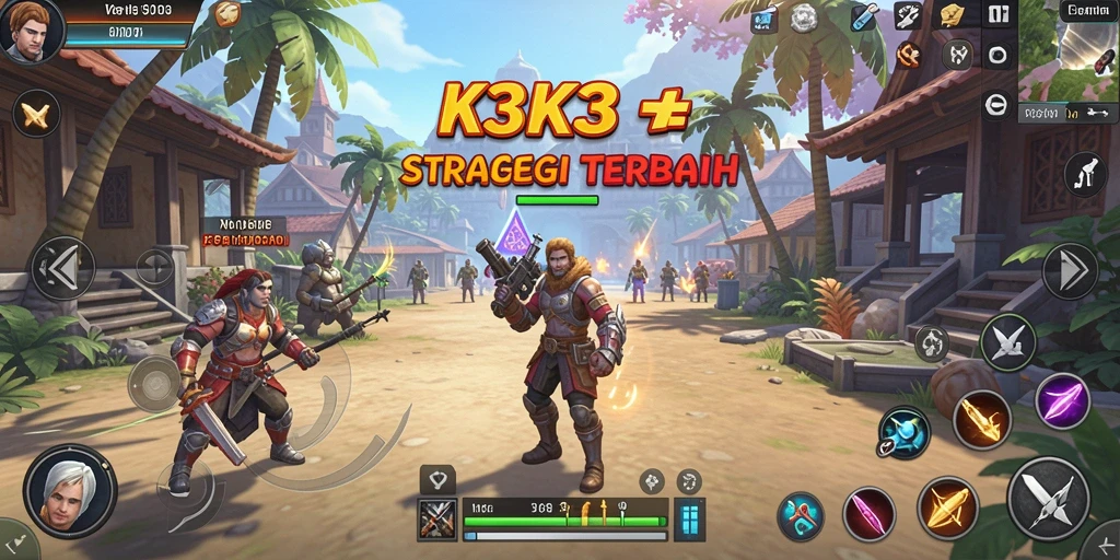 Tampilan gameplay yang menegangkan dalam K3K3.