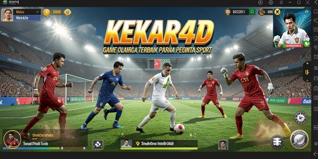 Tangkapan layar menunjukkan aksi mendebarkan dalam pertandingan olahraga di KEKAR4D.