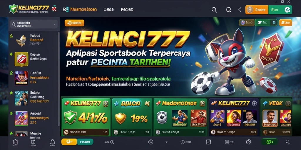 Tampilan antarmuka KELINCI777 yang modern dengan fitur taruhan yang lengkap.
