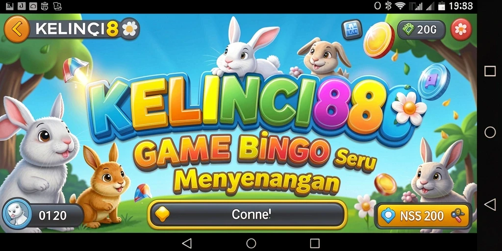Tampilan gameplay KELINCI88 yang seru saat bermain Bingo.