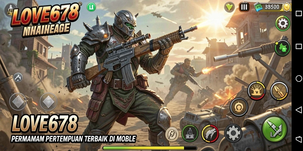 Tampilan gameplay mendebarkan dari LOVE678 dalam pertempuran Battle Royale.