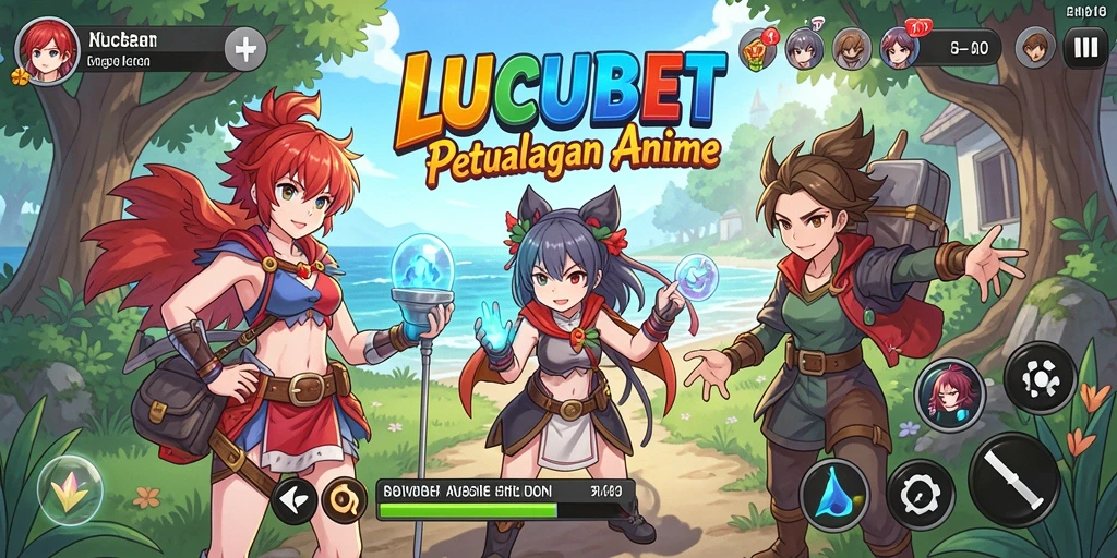 Gameplay seru LUCUBET dengan karakter anime yang menawan.