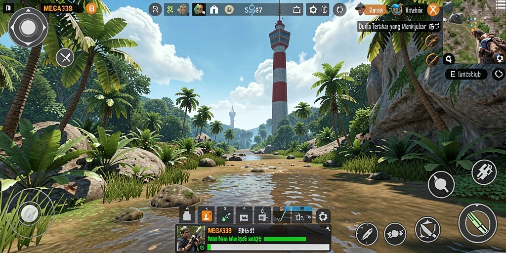 Tampilan menarik dengan gameplay dunia terbuka yang luas.