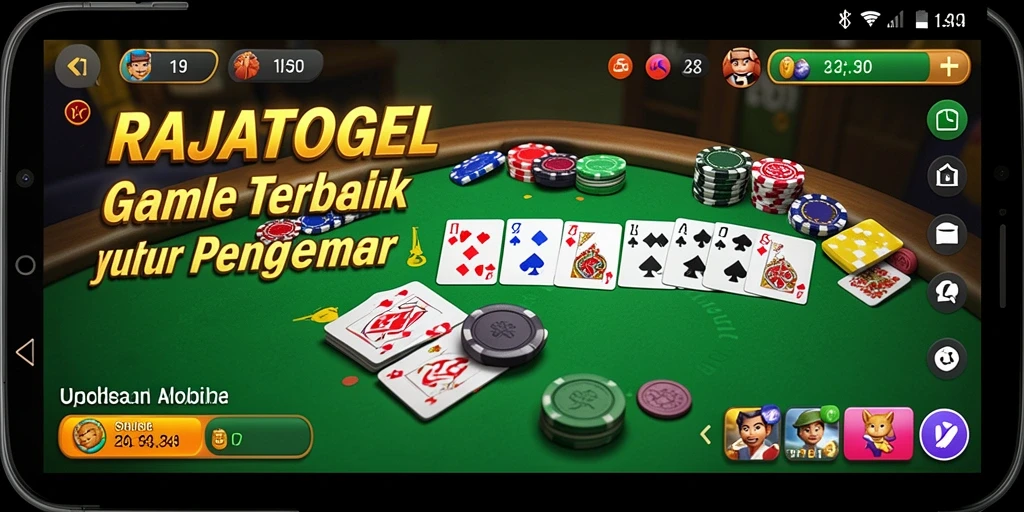 Screenshot utama RAJATOGEL menampilkan suasana seru permainan Gaple.