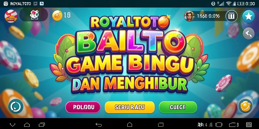 Tampilan gameplay Bingo dalam ROYALTOTO yang seru dan interaktif.