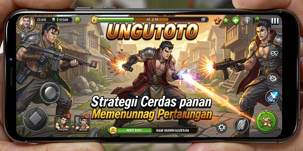 Tampilan gameplay menegangkan UNGUTOTO yang penuh strategi.