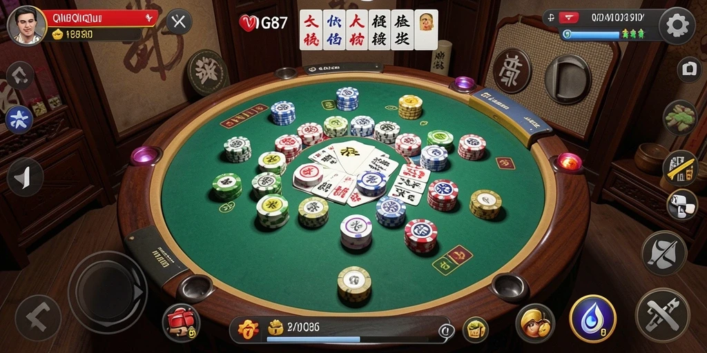 Tampilan menarik dari gameplay QiuQiu di WG87.