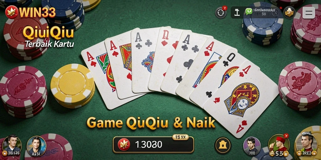 Tampilan gameplay QiuQiu yang menarik dan dinamis.